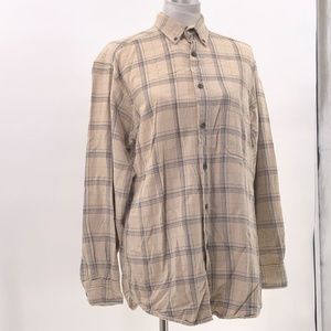 Woolrich mens plaid button up shirt sz M  MA56